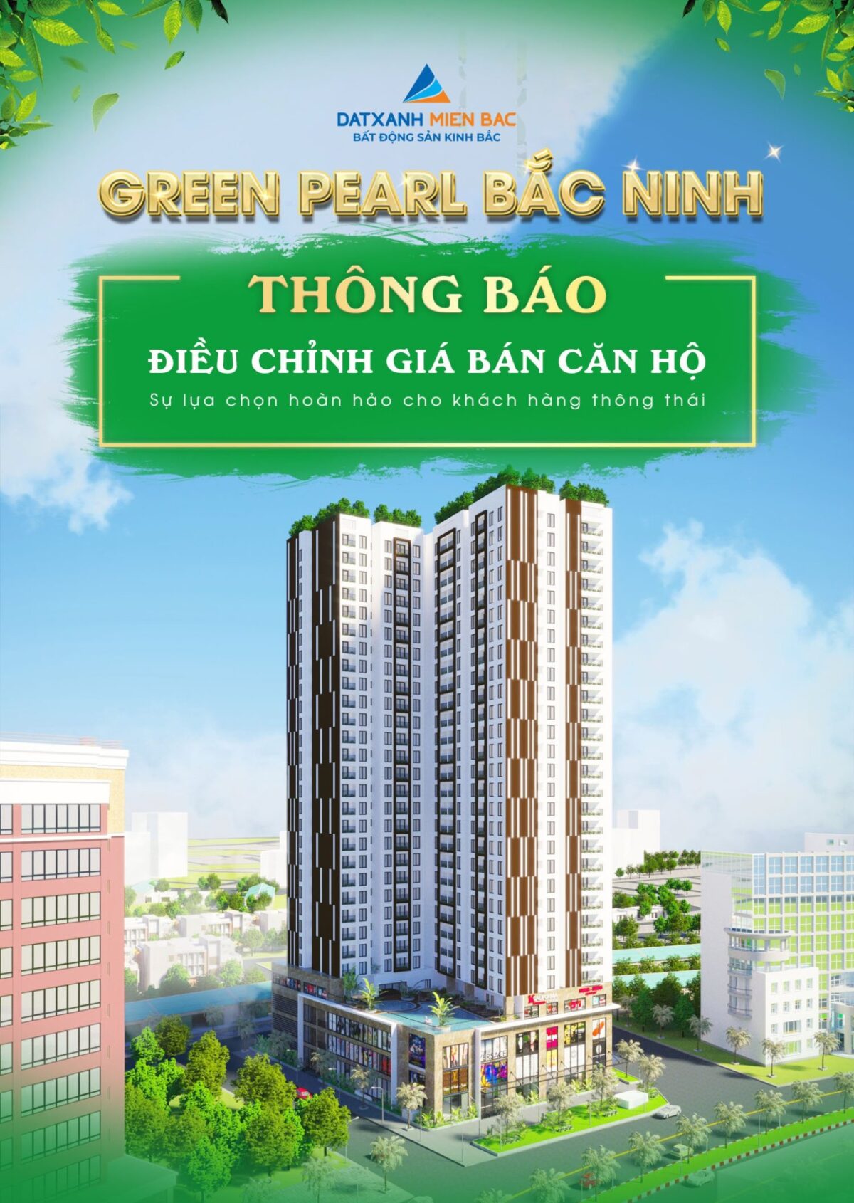 Thông báo tăng giá bán căn hộ Green Pearl Bắc Ninh